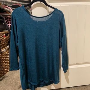 Tribal turquoise blouse